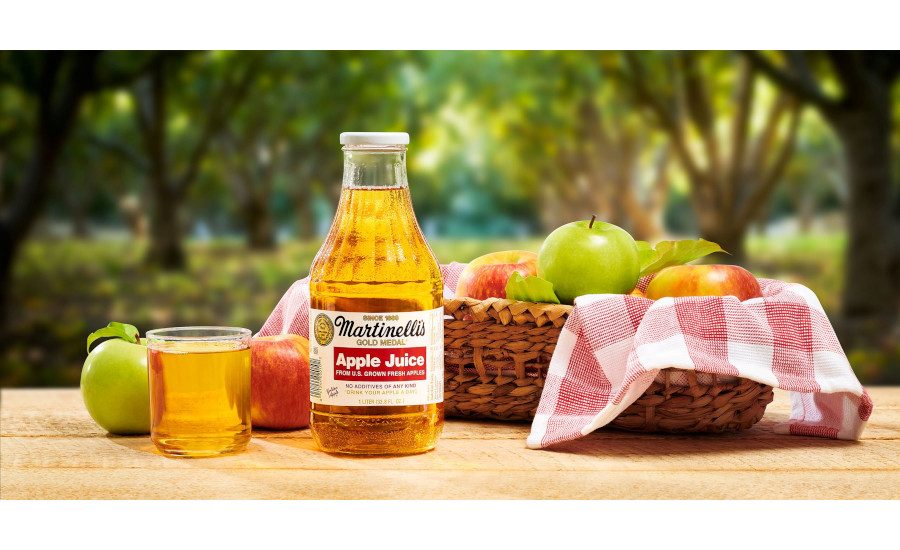 S. Martinelli & Co. introduces 1liter apple juice bottle Beverage